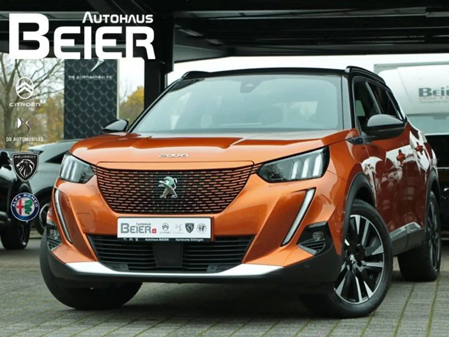 Peugeot e-2008 GT Shz./ Klimaau./ Navi. Orange - 1