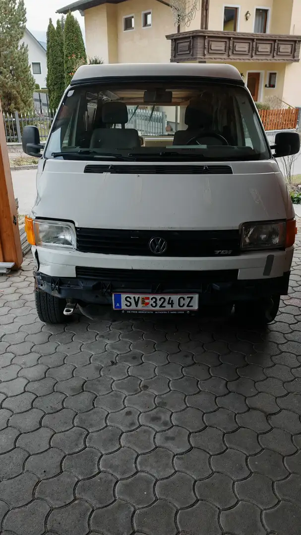 Volkswagen T4 Camper langer Radstand mit Hubdach Weiß - 2