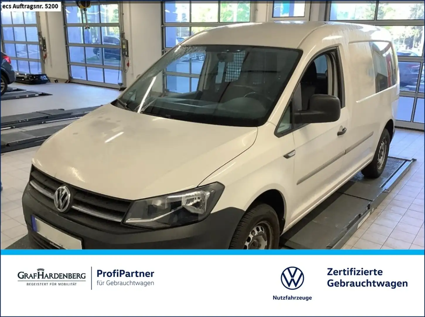 Volkswagen Caddy Maxi Kasten 2.0 TDI Navi AHK GJR Blanc - 1