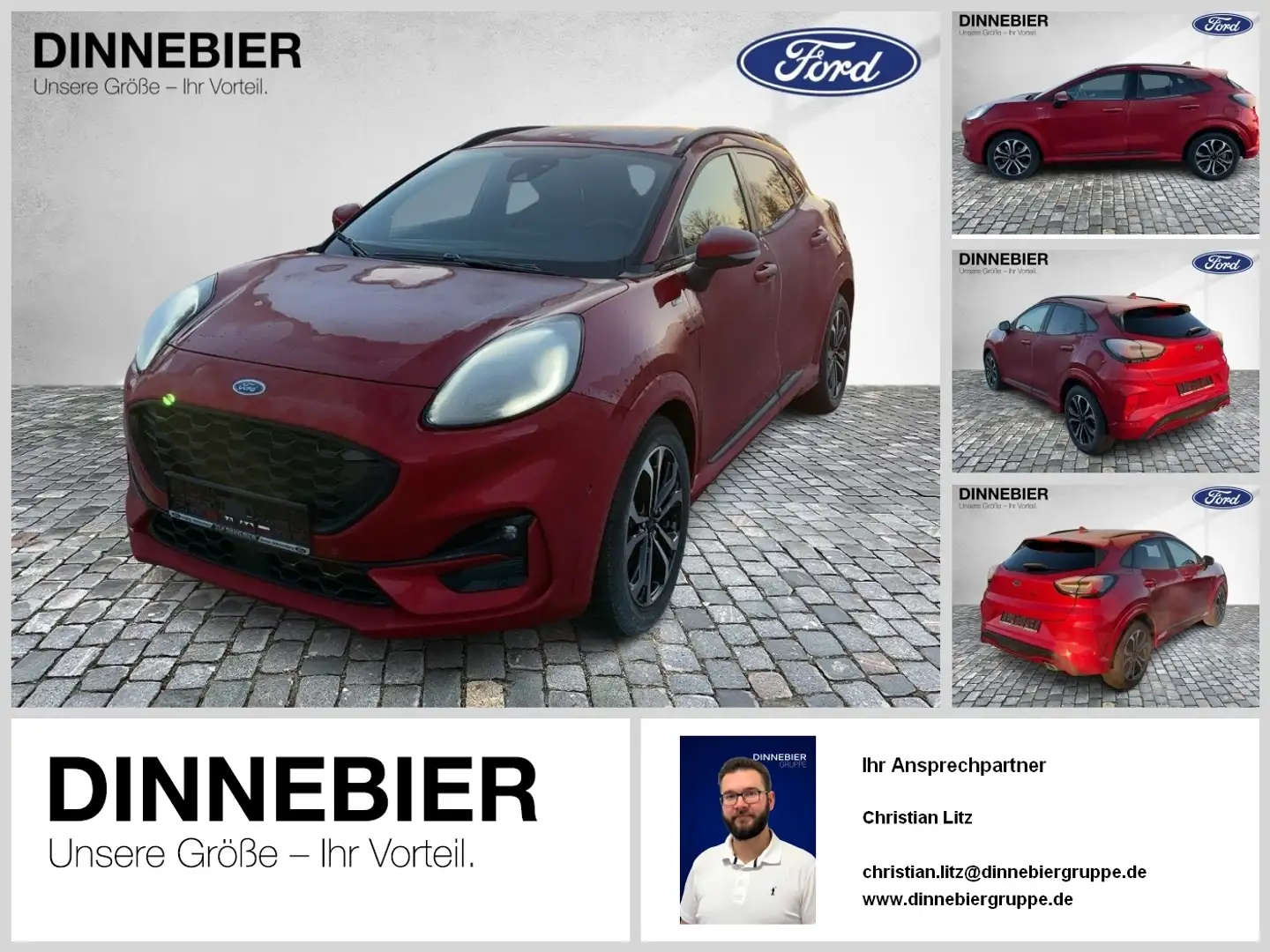 Ford Puma ST-Line X LED+Navi+Kamera+Winterpaket Rouge - 1