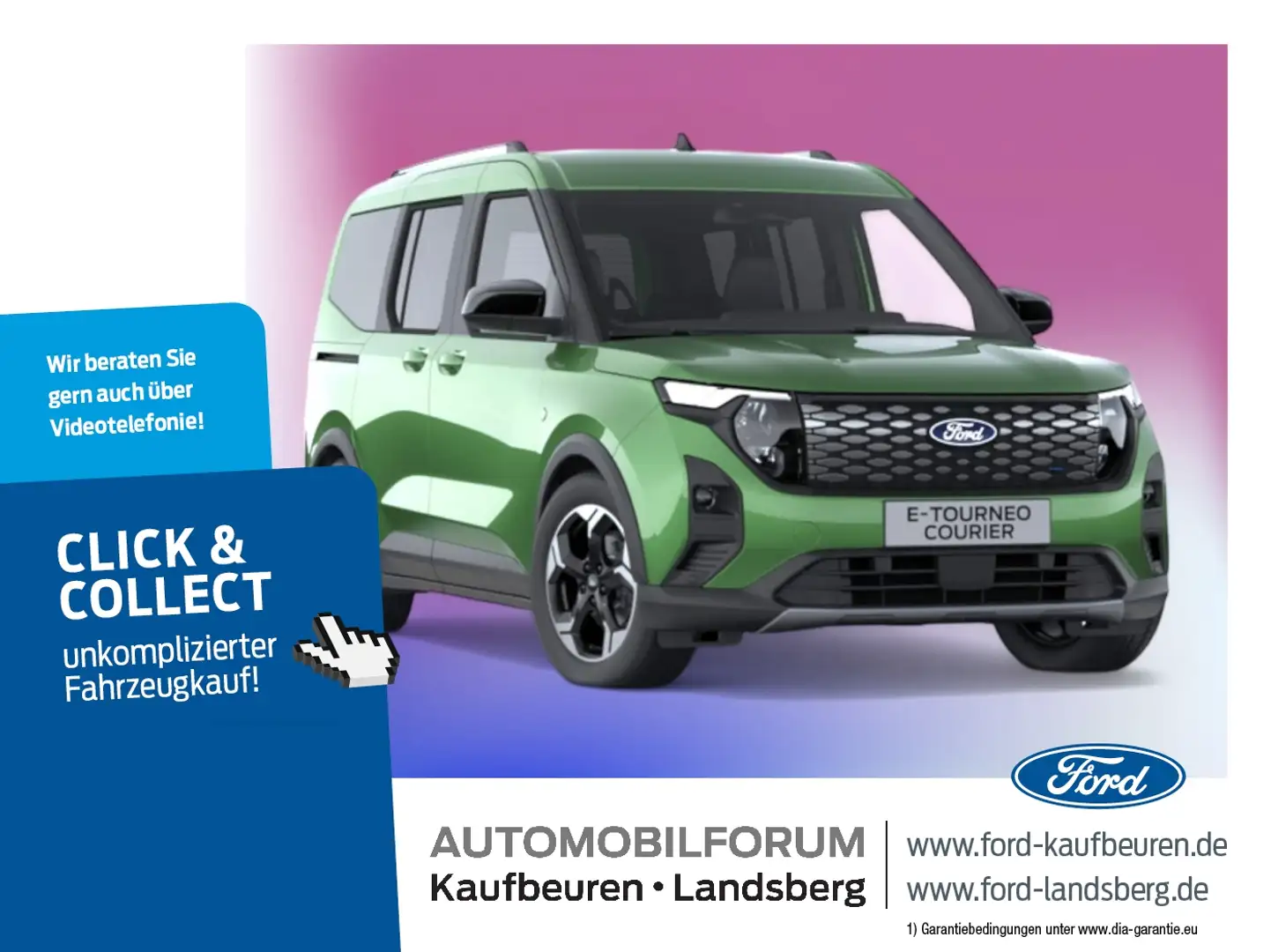 Ford Tourneo Courier Active ELEKTRO | NAVI | CAM | LED | ALU Grün - 1