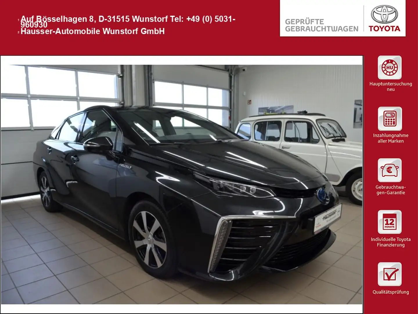 Toyota Mirai Brennstoffzelle+Wasserstoff+Voll-Ausstattung Noir - 1