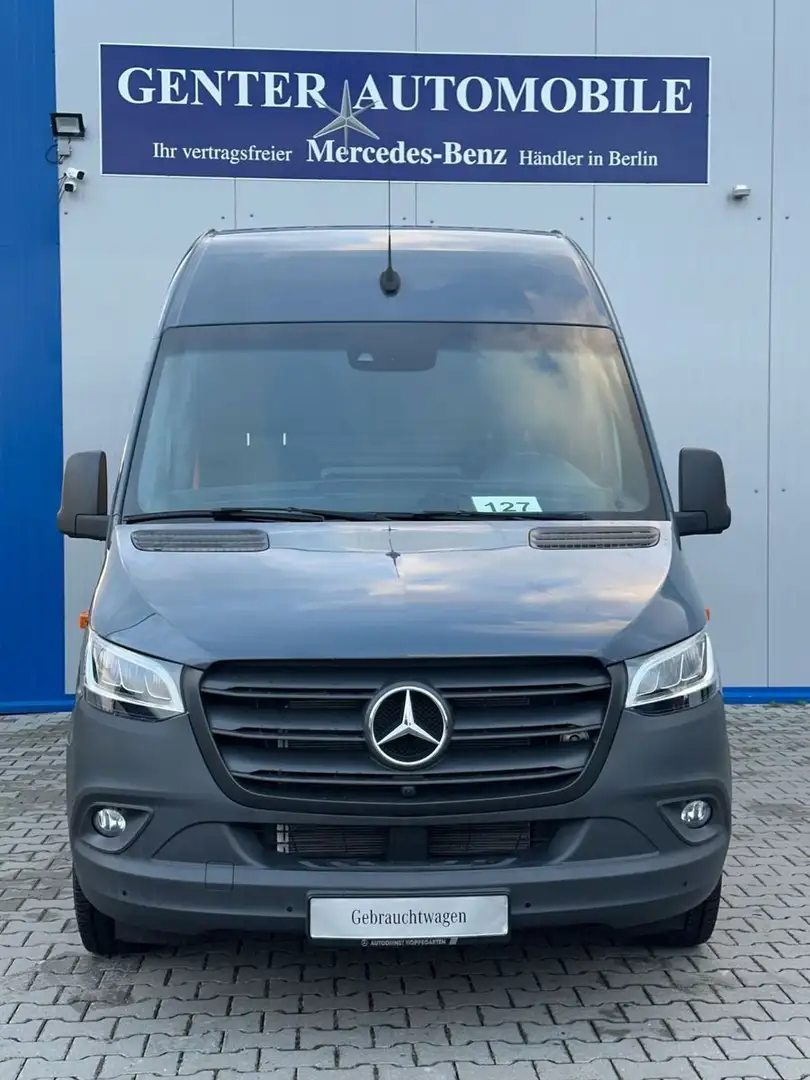 Mercedes-Benz Sprinter 315 9G-TR HOCH+LANG KLIMA NAVI LED 360° Gris - 2