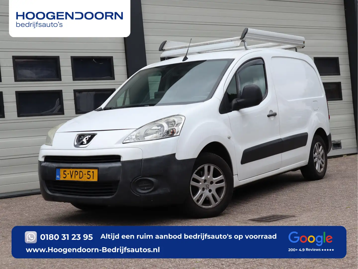 Peugeot Partner 1.6 HDI 90pk - 3 Zits - Navi - Airco - Cruise - Tr Wit - 1
