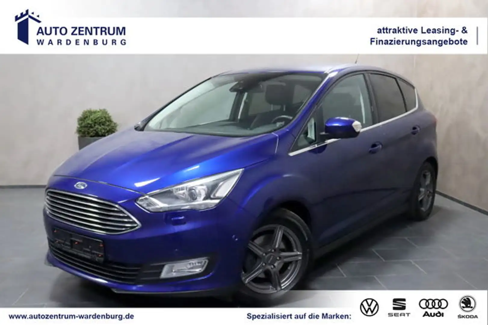 Ford C-Max Titanium AHK KAMERA LED NAVI SHZ TEMPO PDC Bleu - 1