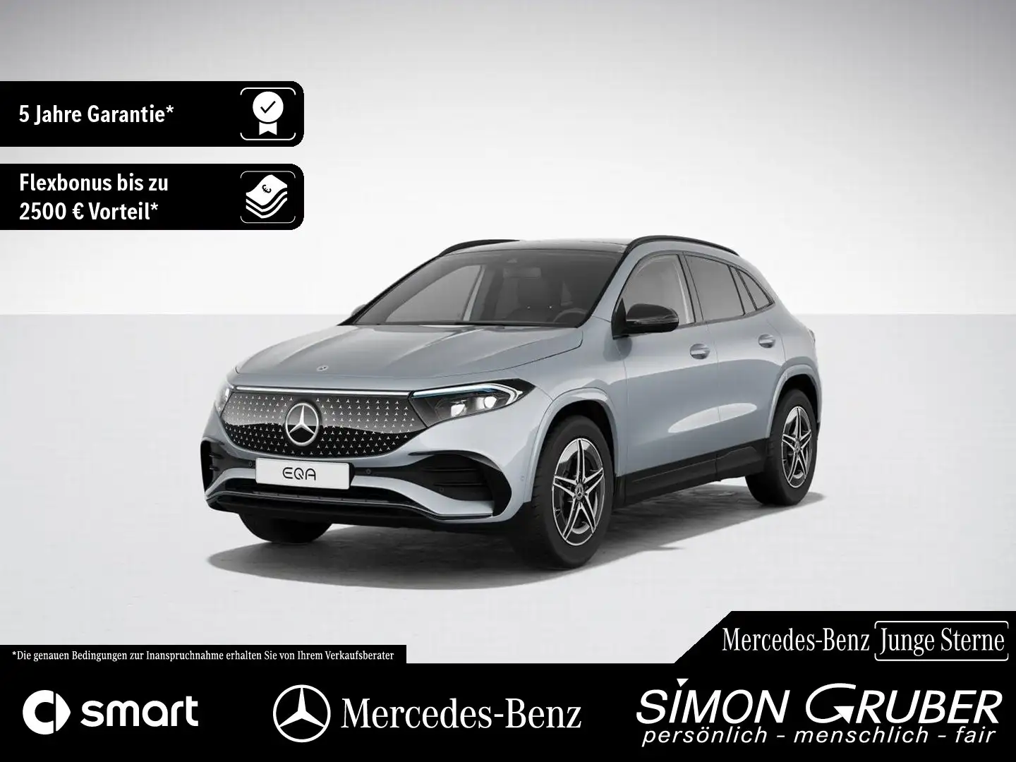 Mercedes-Benz EQA 300 4M AMG Pano Memory Kamera Ambi AHK Silber - 1