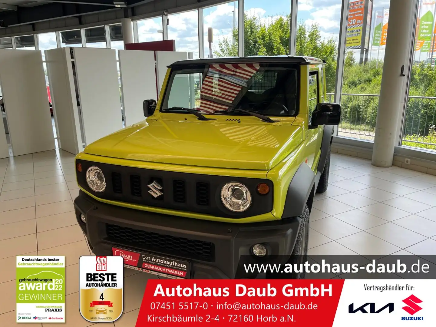 Suzuki Jimny Comfort+ Allrad+LED+Navi+4 Sitzer+AHK Зелений - 1