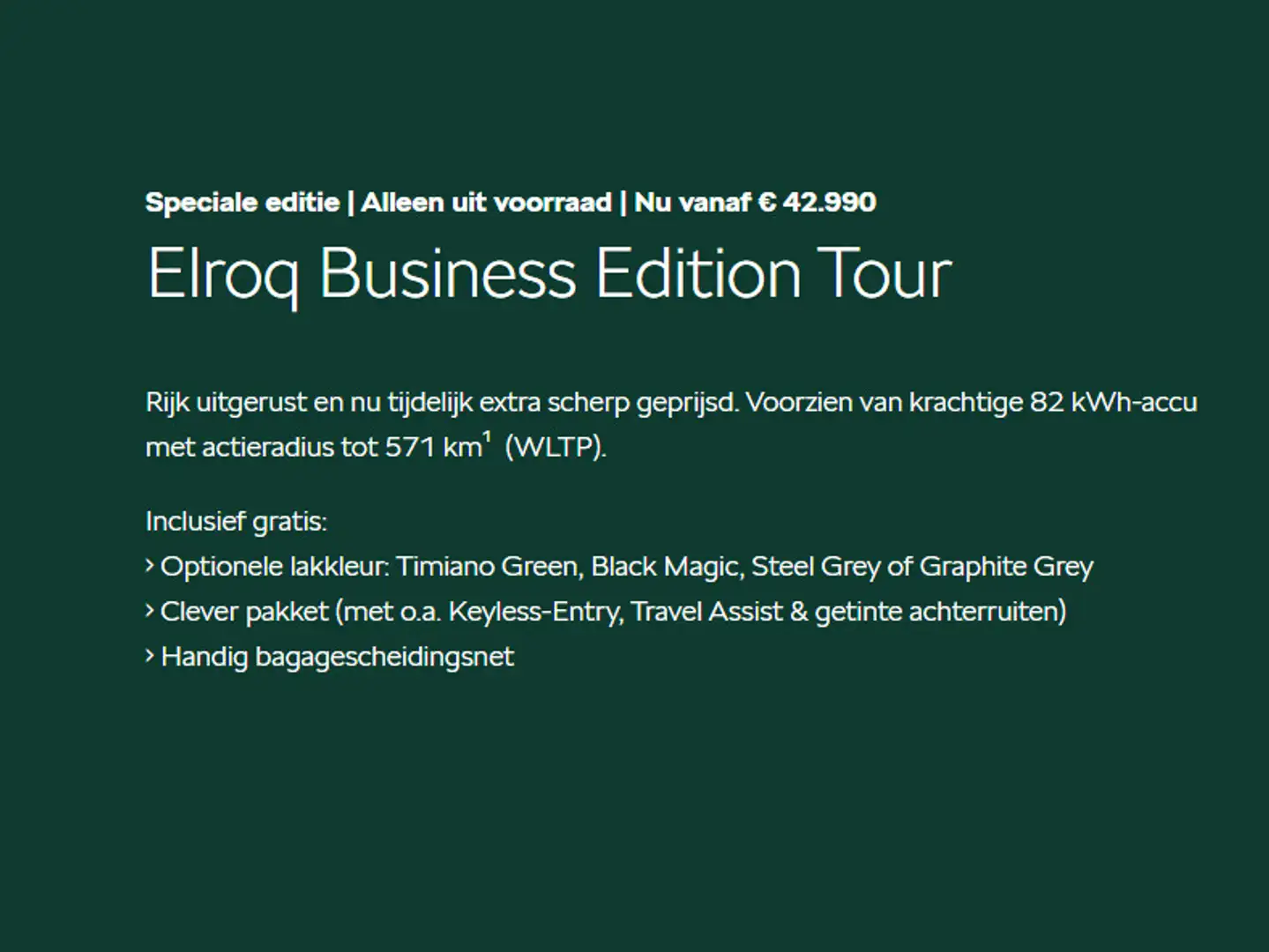 Skoda Elroq Business Edition Tour Elektromotor 210 kW / 286 PK Gris - 2