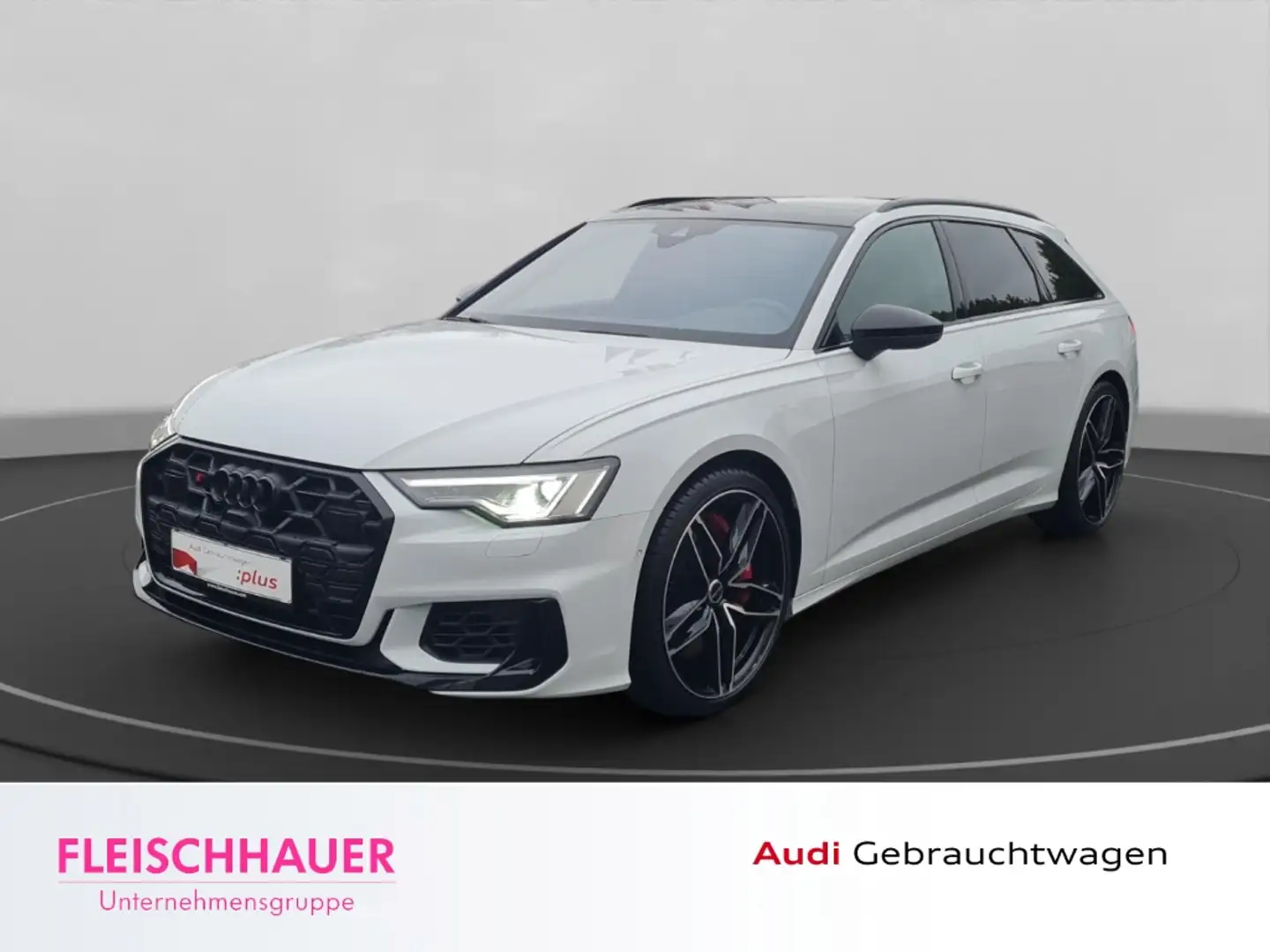 Audi S6 Avant 3.0 TDI quattro StHz+Pano+B&O+AHK+Matrix+Car Weiß - 1