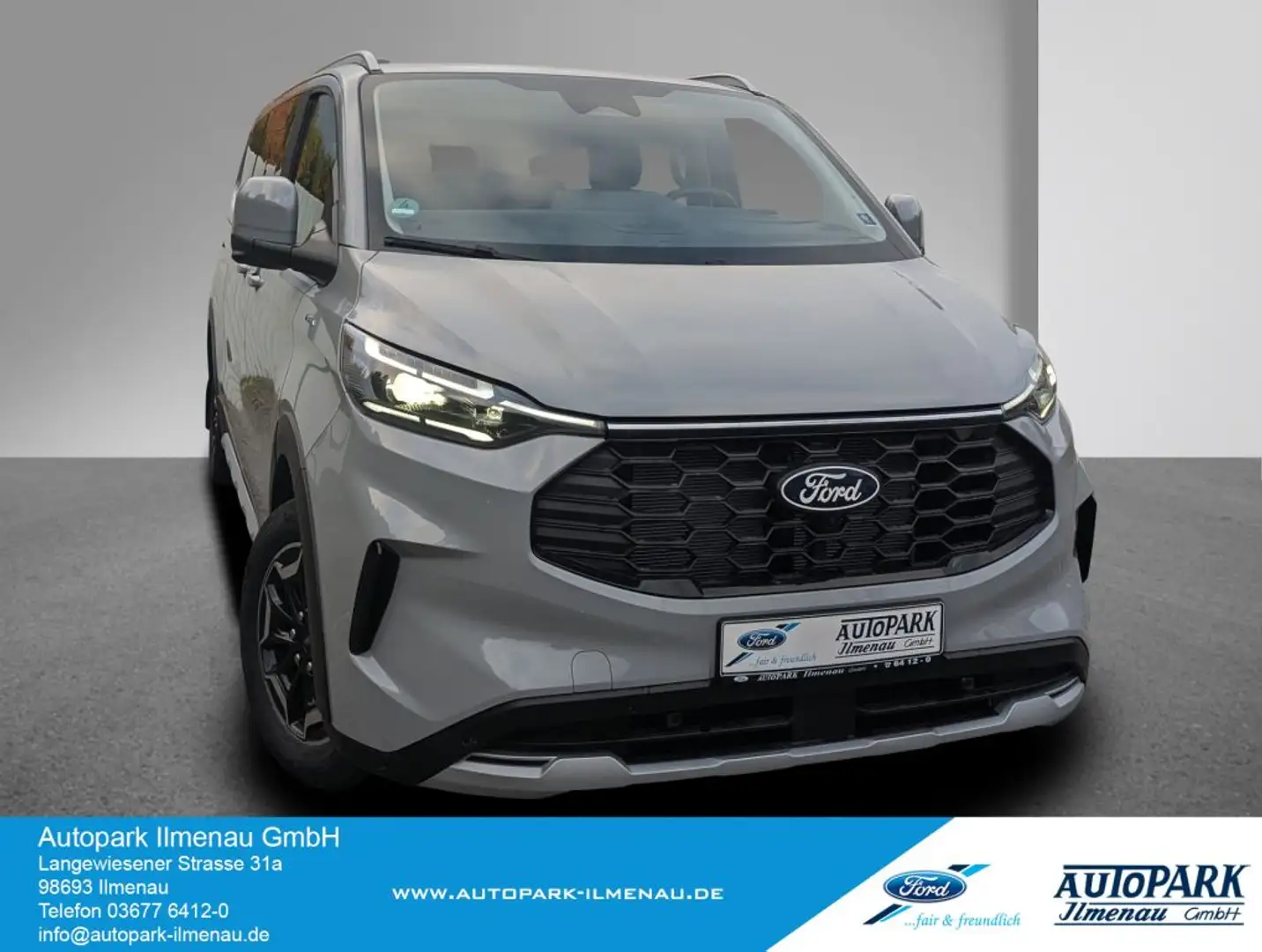 Ford Tourneo Custom 320 L2H1 4x4 Autm. Active Matrix+Pano+Standhzg+AHK Grau - 1