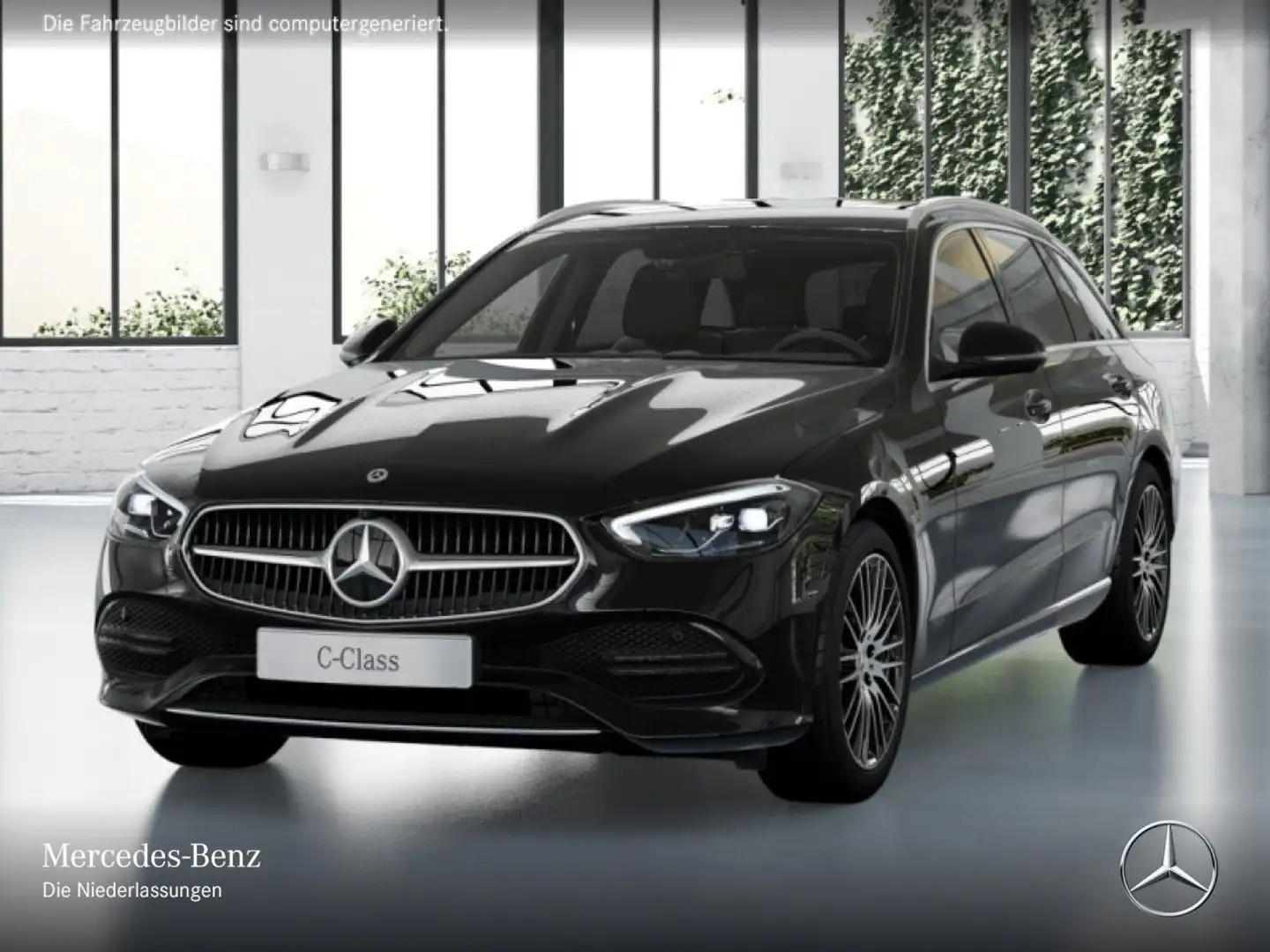 Mercedes-Benz C 200 T AVANTG+360+LED+TOTW+KEYLESS+9G Schwarz - 2