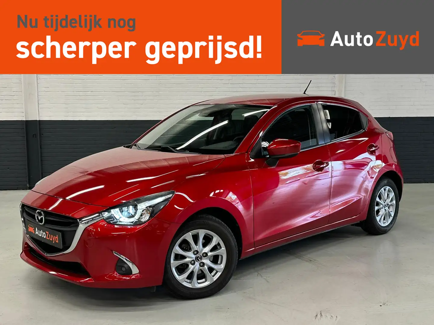 Mazda 2 1.5 Skyactiv-G TS+ Automaat Navi / PDC / Airco / D Rouge - 1