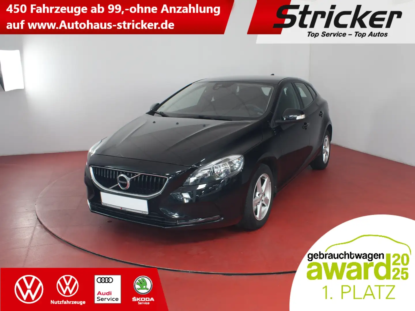 Volvo V40 TÜV bis 07.2027 Navi Bluetooth Schwarz - 1
