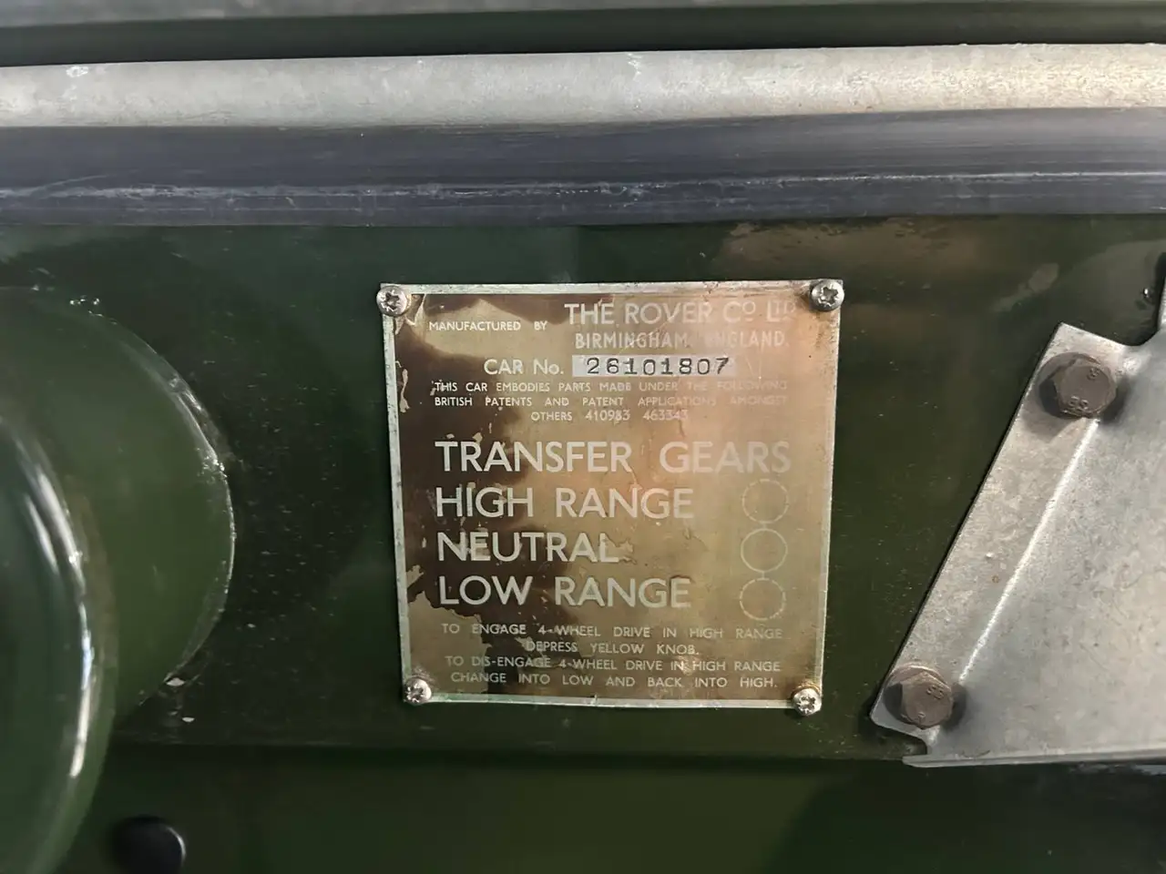 Land Rover Series 1 80 INCH BASIC, foto 12