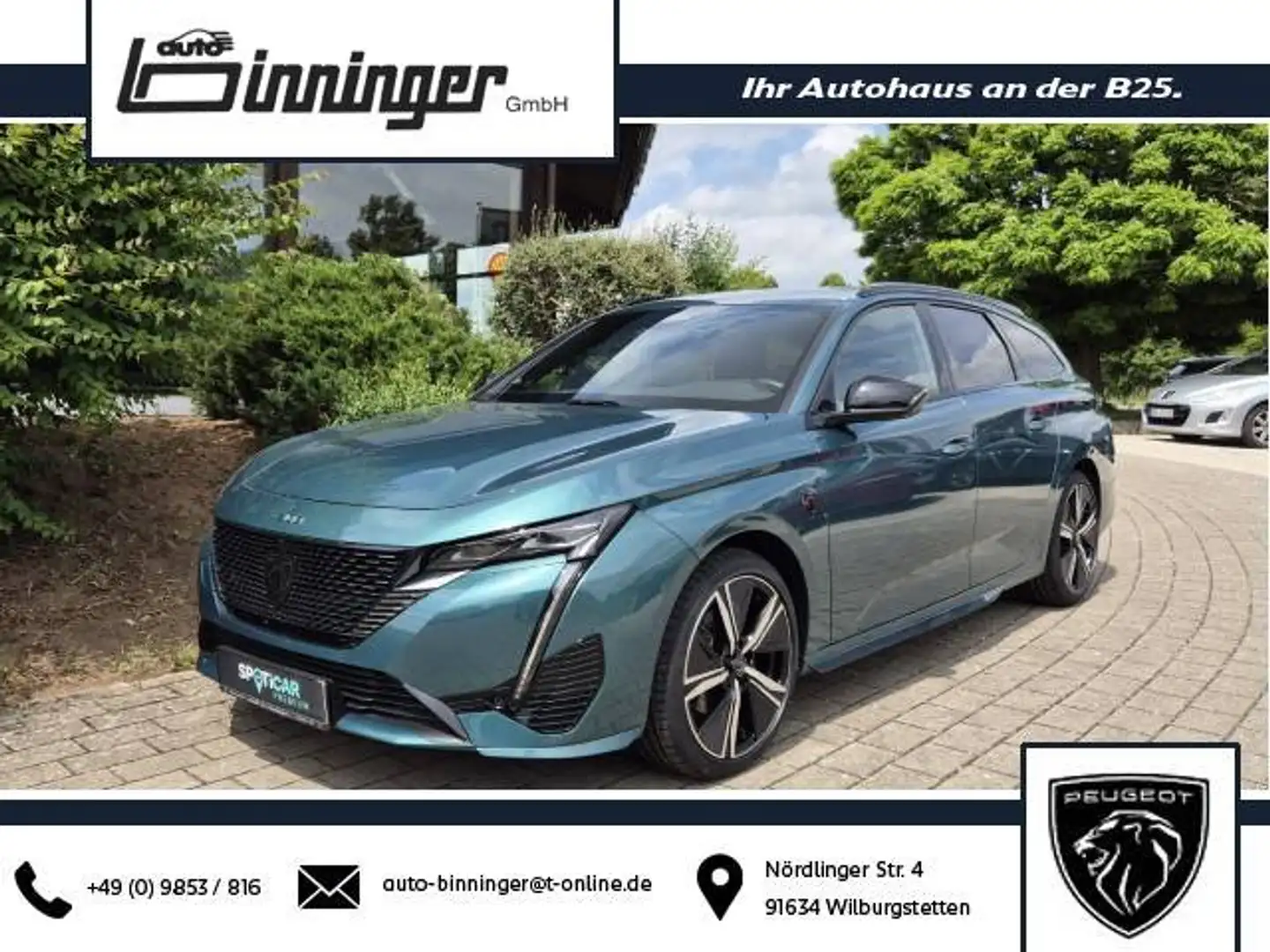 Peugeot 308 SW GT PureTech 130 EAT8 - FOCAL/360°Kamera/18" Bleu - 1