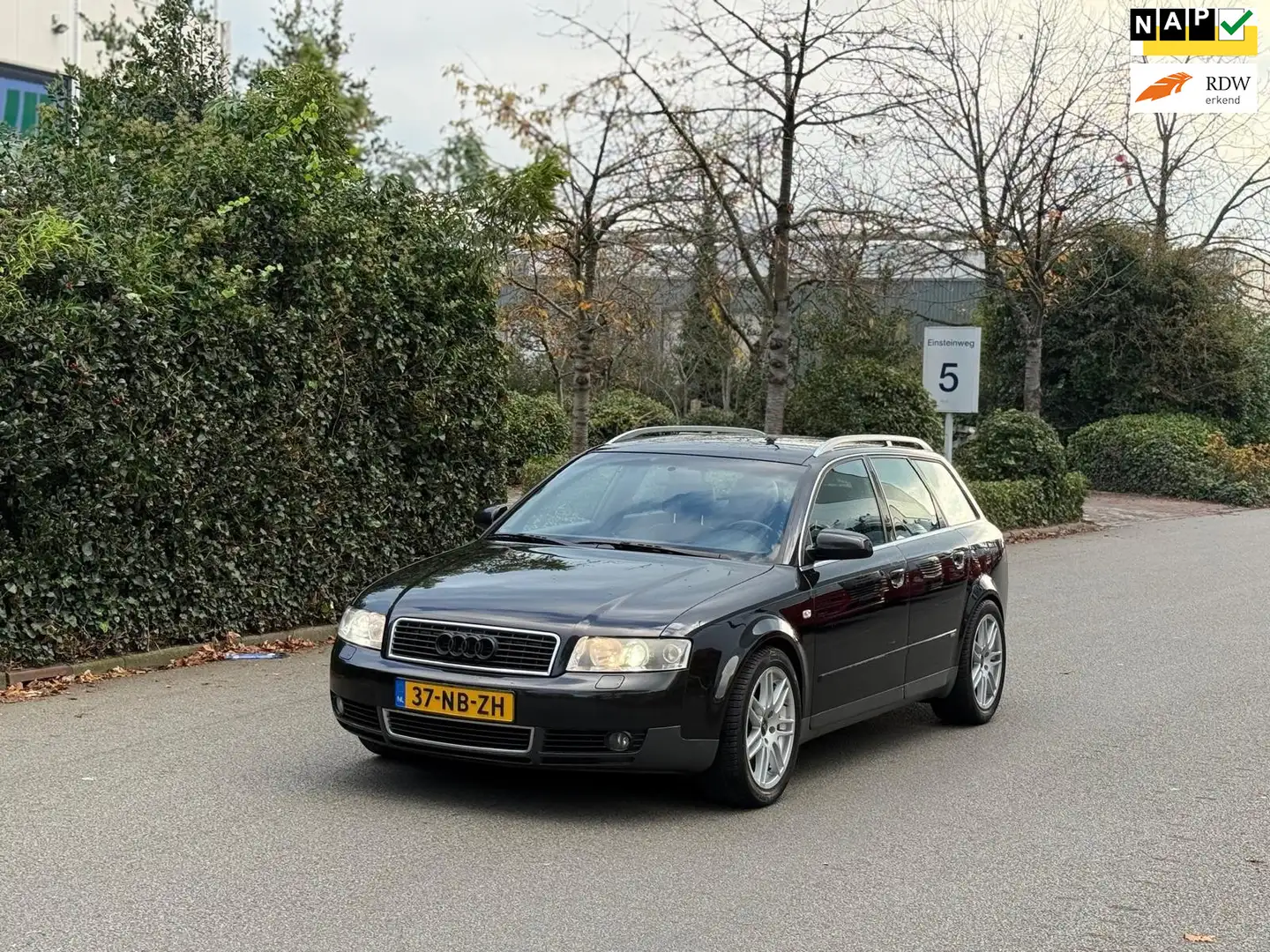 Audi A4 Avant 1.8 Turbo quattro s-line|6bak|youngtimer|xen Zwart - 1