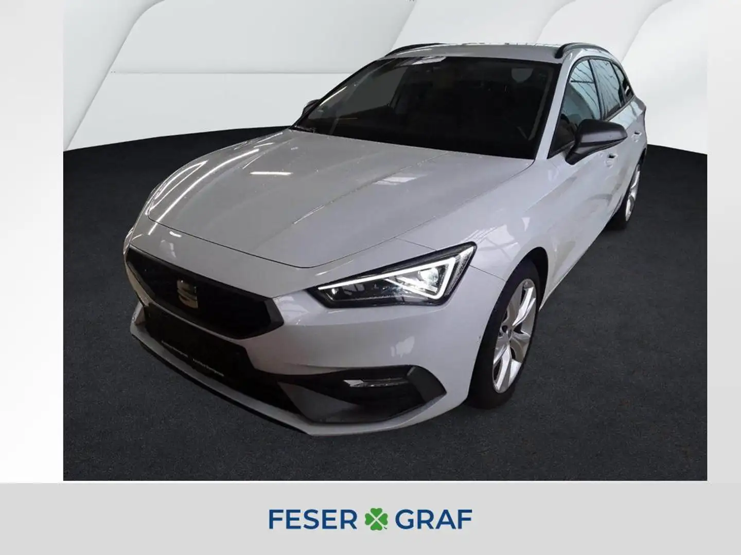 SEAT Leon Sportstourer FR 2.0 TDI DSG LED*NAVI*GJR*RFK*SH*17 Weiß - 1