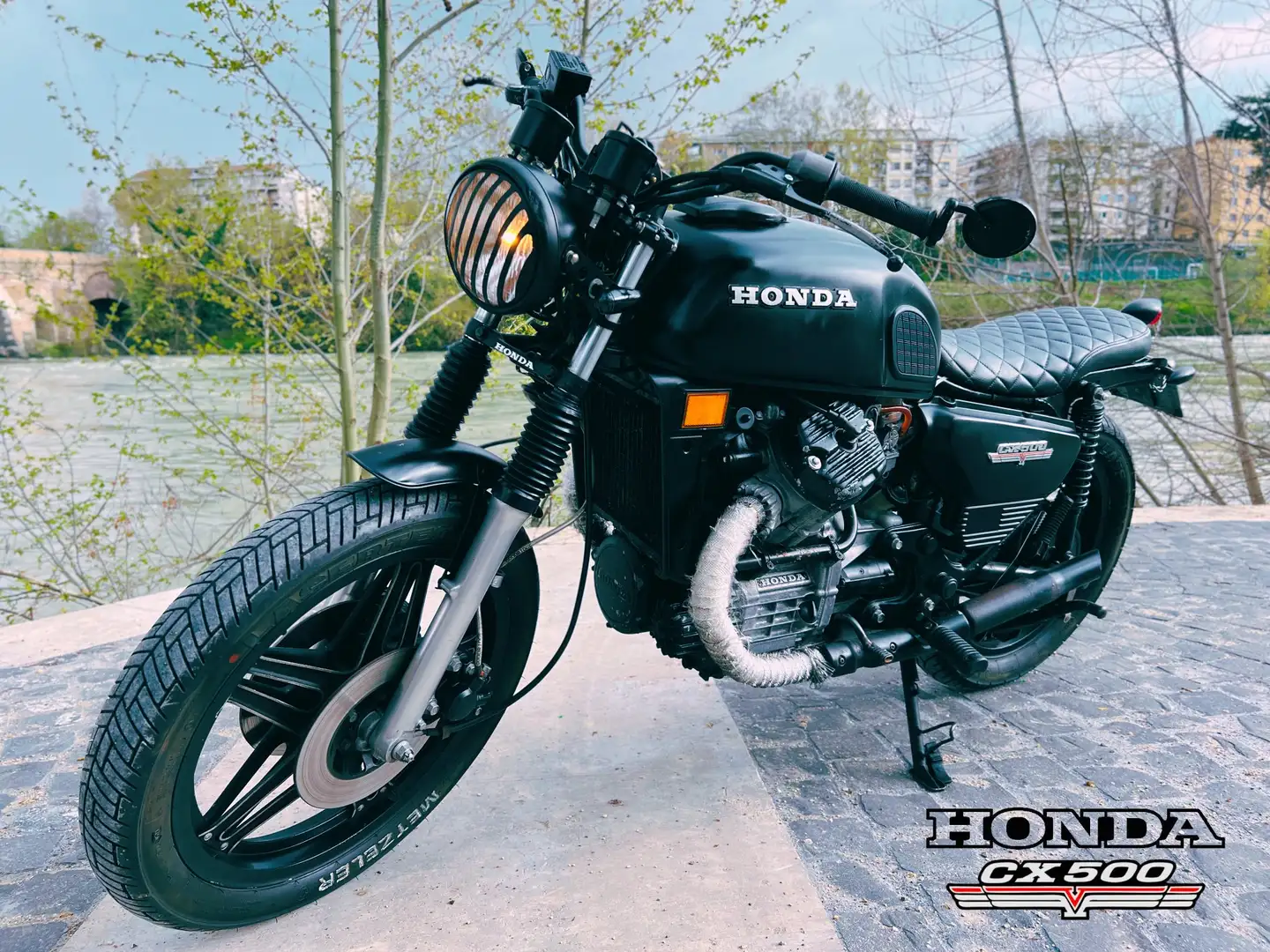 Honda CX 500 cafe race Black - 1