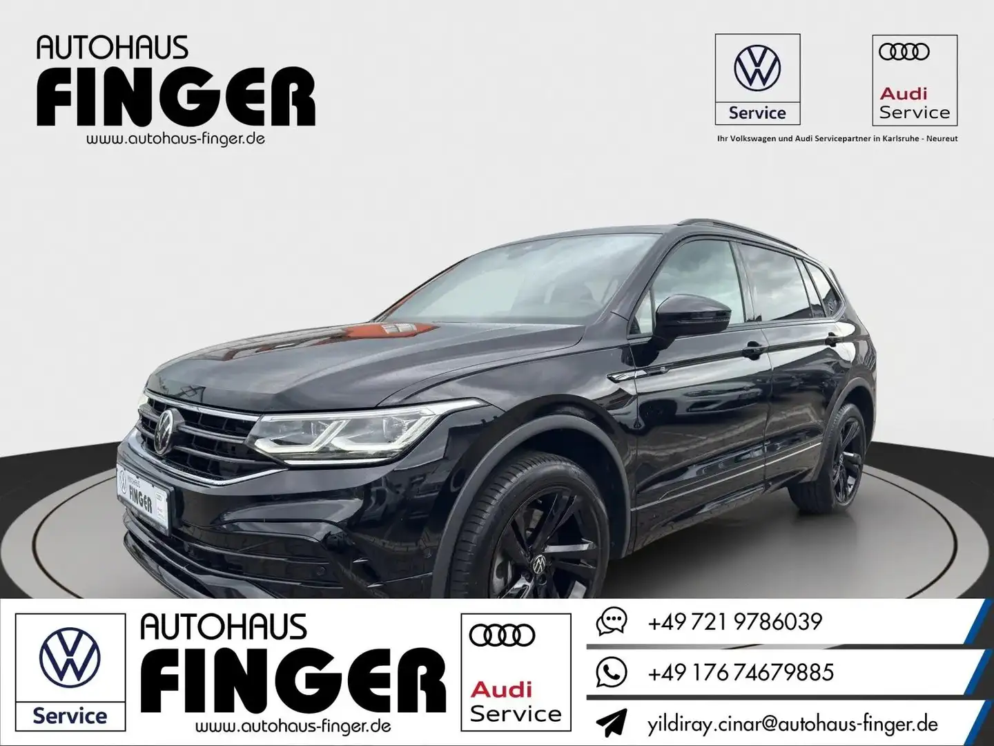 Volkswagen Tiguan Allspace 2.0 TDI DSG 4M R-Line*AHK/Standh Schwarz - 1