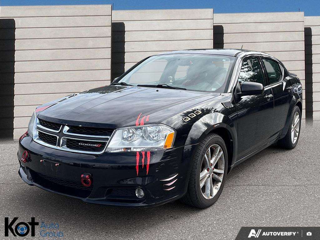 Black 2013 Dodge Avenger Sedan Front-Wheel Drive Automatic