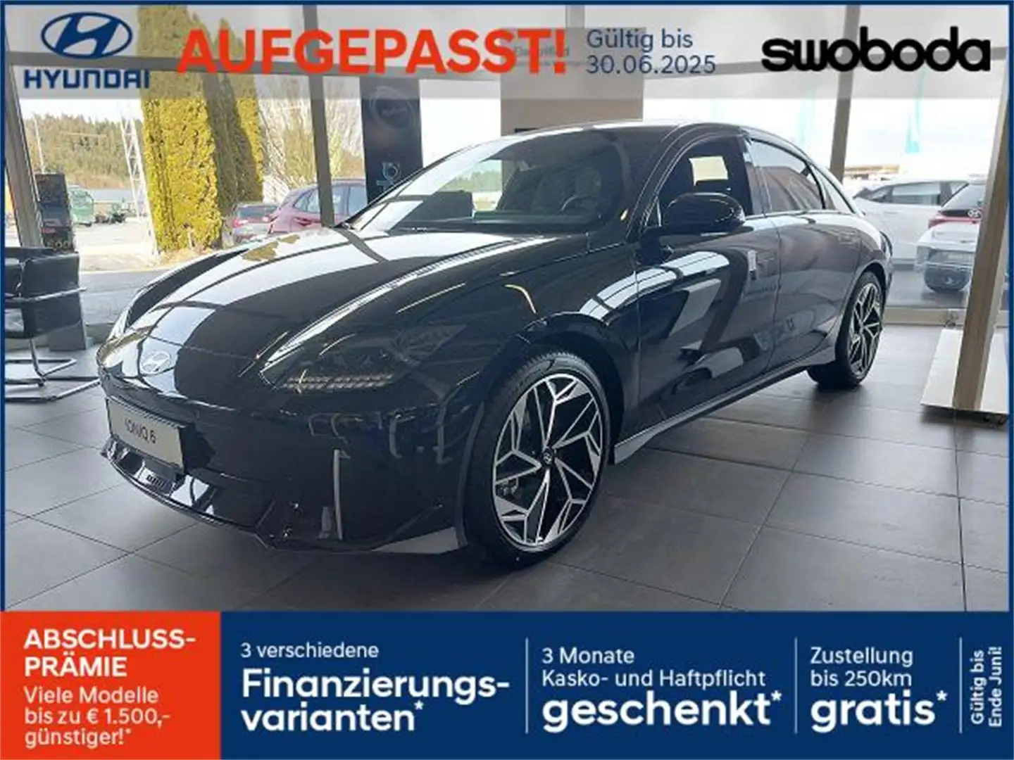 Hyundai IONIQ 6 PLUS LINE Long Range 77,4 kWh 4WD i63p2-O2 Blauw - 1