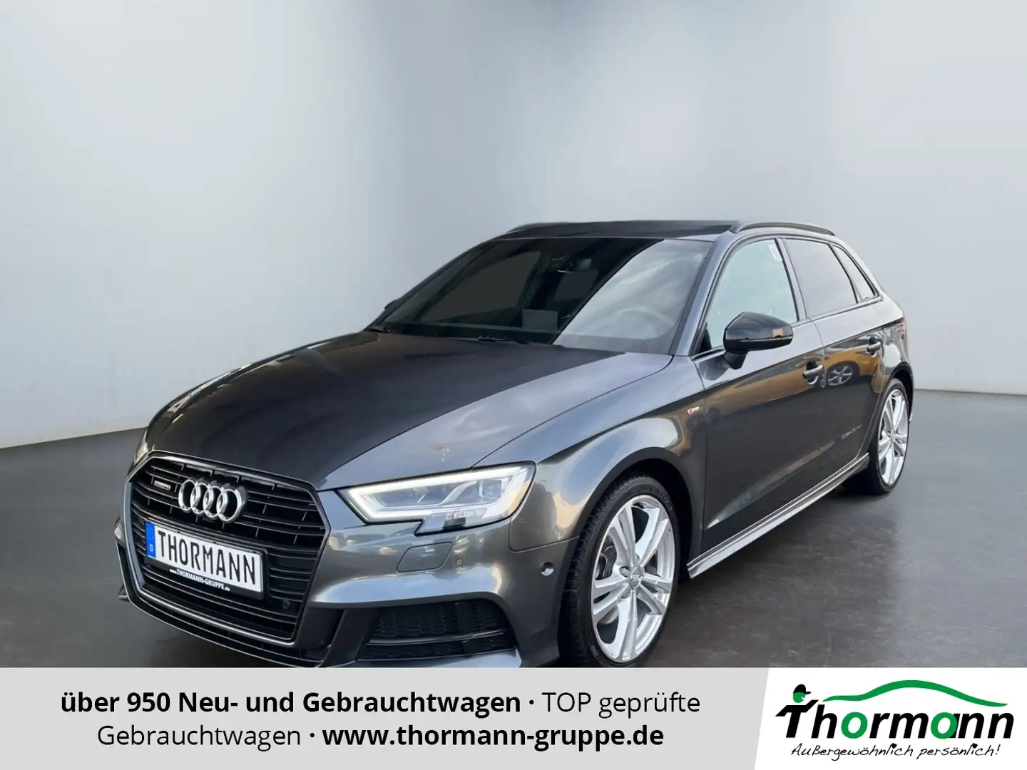 Audi A3 Sportback 2.0 40 TFSI quattro 2xKlima LM Grau - 1