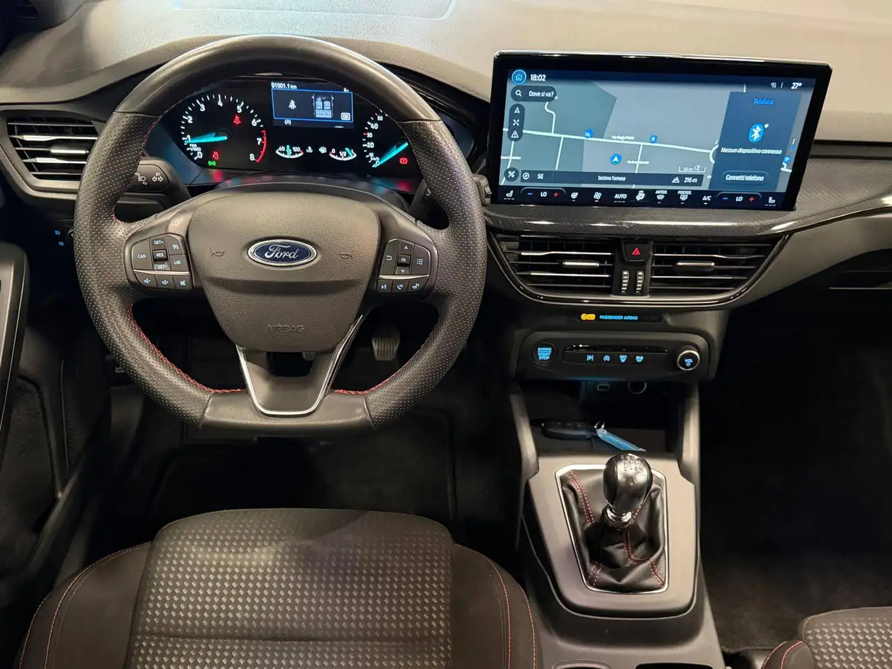 Ford Focus 1.0 ecoboost hybrid ST-Line 125cv, миниатюра 13
