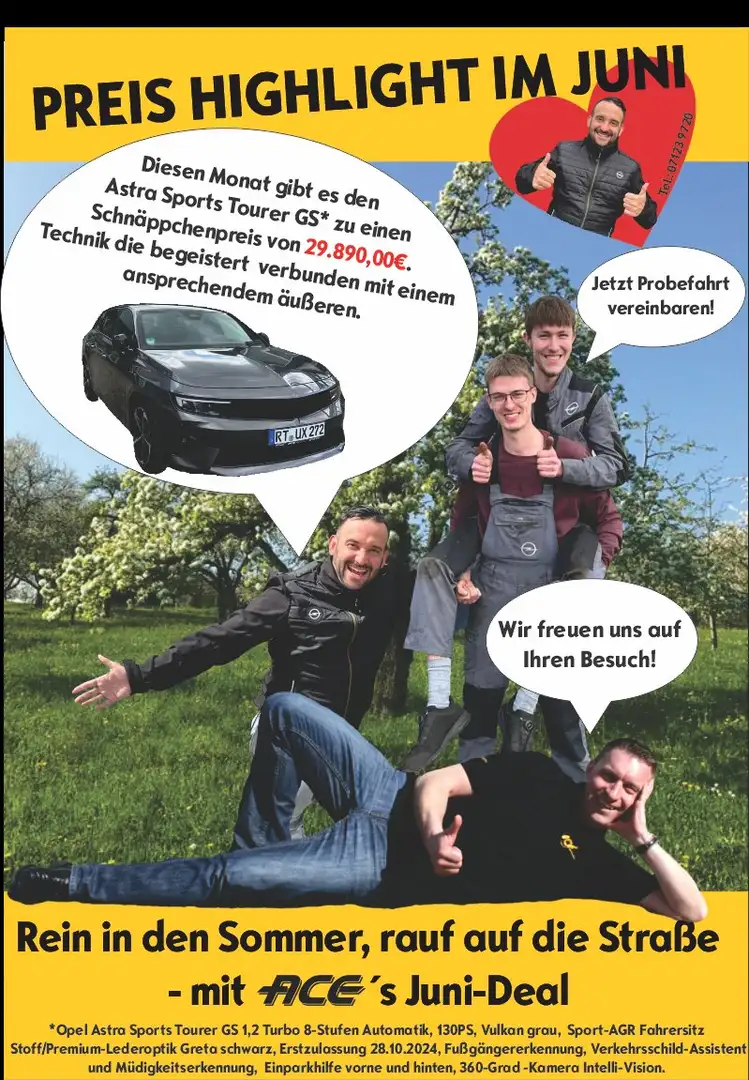 Opel Astra Sports Tourer GS*360Kamera*Keyless*LED*Automatik* Gris - 1