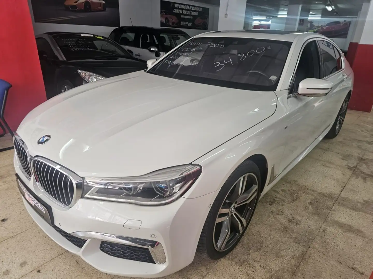 BMW 750 750dA xDrive Blanc - 1