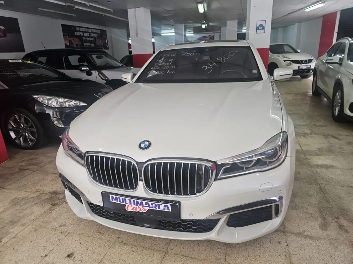 BMW 750 750dA xDrive Blanc - 2