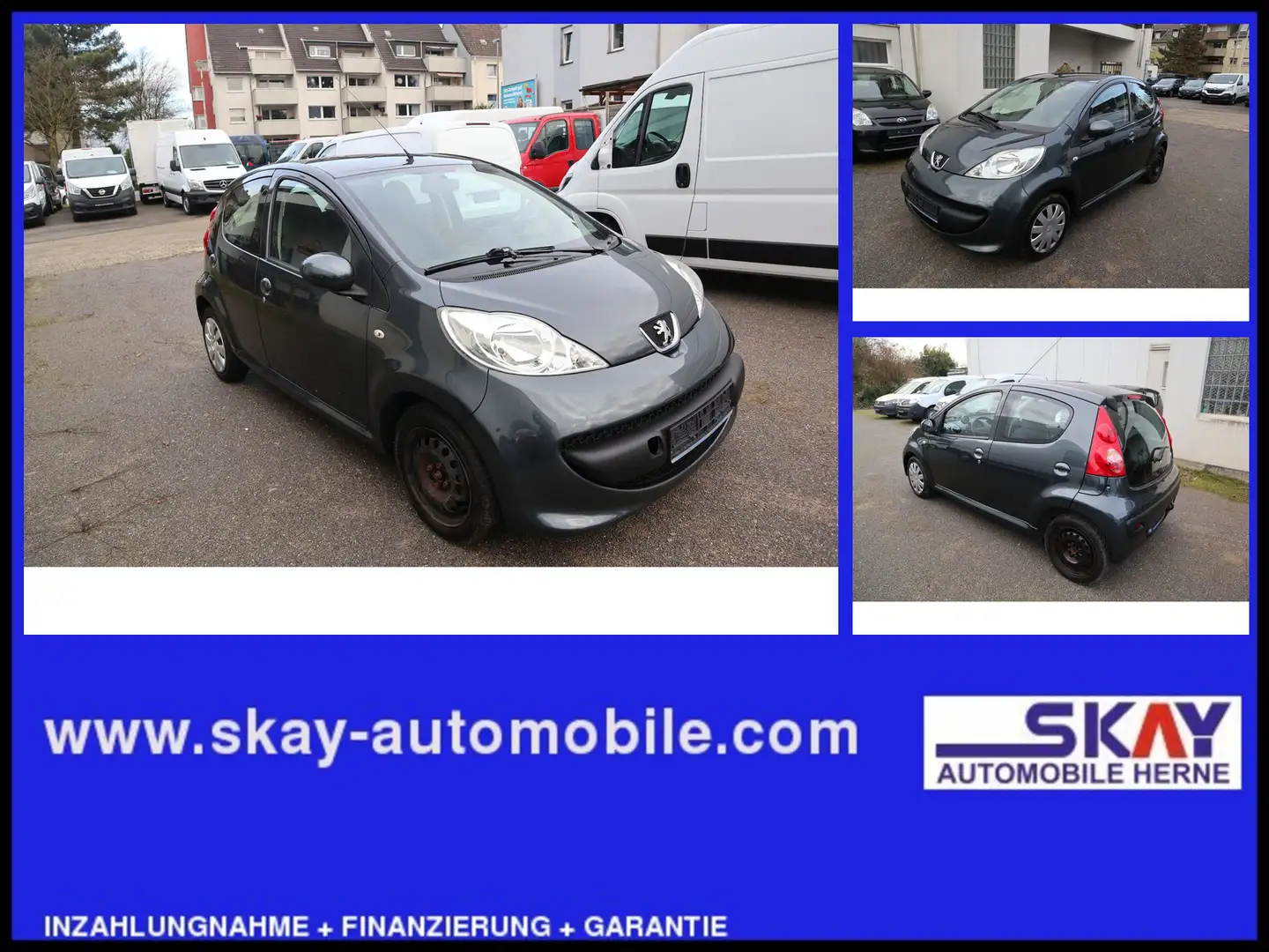 Peugeot 107 Filou Klima Automatik Scheckheftgepflegt Grau - 1
