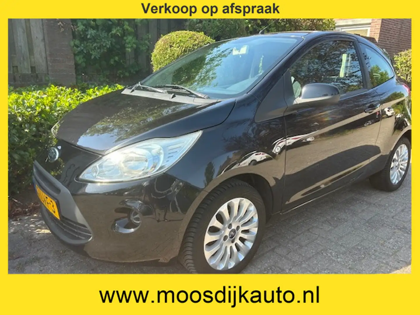 Ford Ka/Ka+ 1.2 Cool&Sound Airco/ Orig NL auto/ met NAP/ Nw-AP Zwart - 1