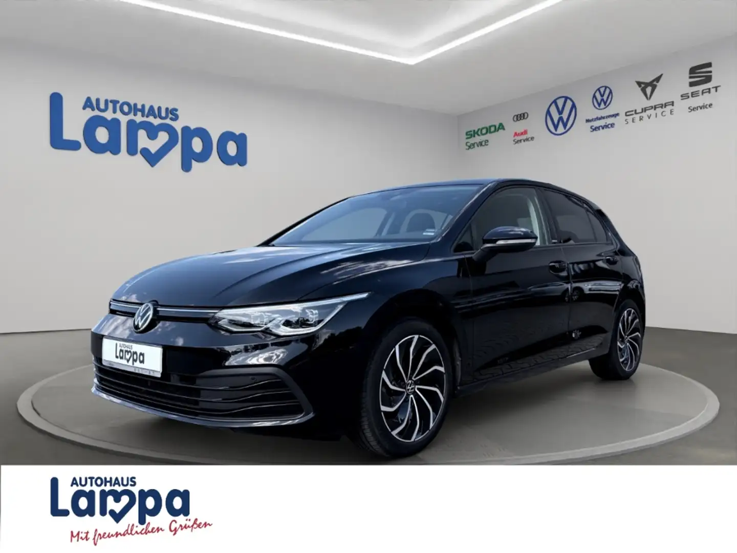 Volkswagen Golf VIII United 1.5 TSI 6-Gang NAV,MFK,LRH,SHZ,ACC,LED Negro - 1