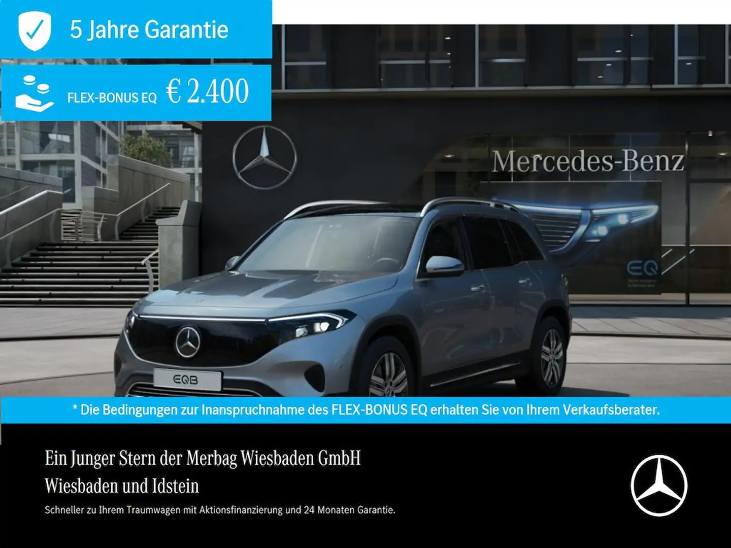 Mercedes-Benz EQB 350 4M PROGRESSIVE PANO AHK DISTRONIC WINTER Argent - 1