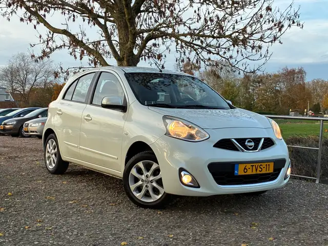 Nissan Micra 1.2 Acenta | Metallic wit | Airco + Cruise nu €4.9