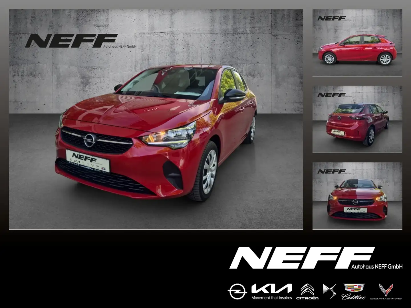 Opel Corsa F e Edition +KlimaA PDC SpurH Rosso - 1