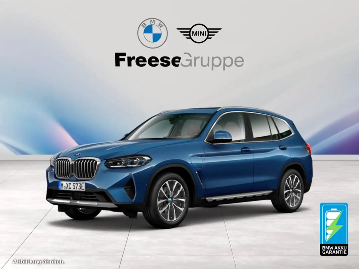 BMW X3 xDrive30e Head-Up HK HiFi DAB WLAN Pano.Dach Bleu - 1
