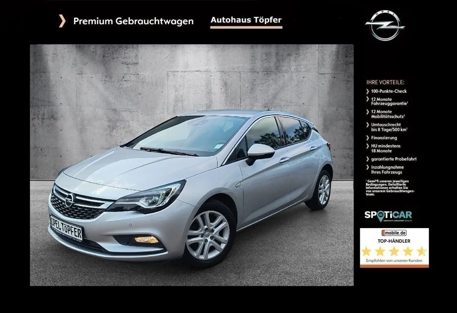 Opel Astra K Lim. "Innovation" 1Hand/MatrixLED/Kamera Argent - 1
