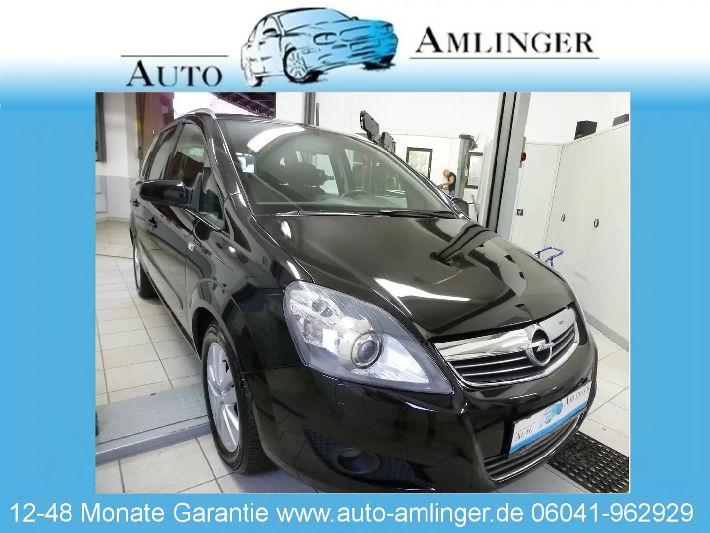 Opel Zafira Sport2.Hand Scheckheft 24 Mo.Garantie TOP Schwarz - 1