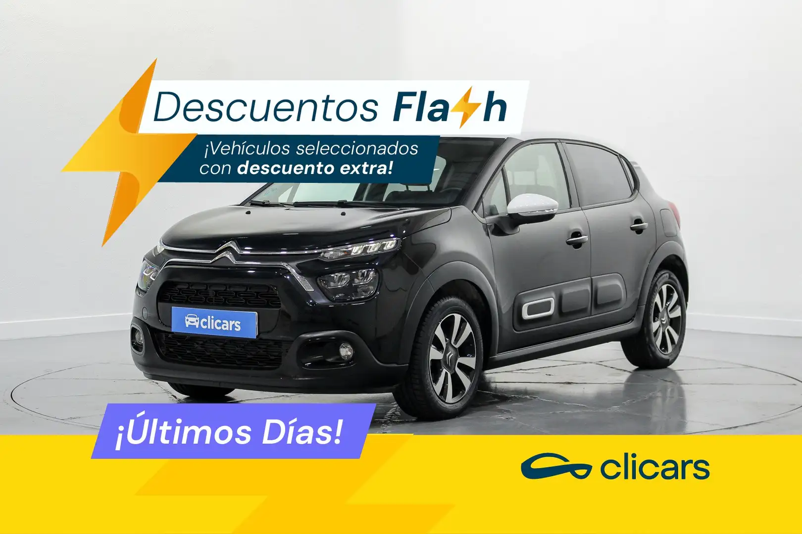 Citroen C3 1.2 PureTech S&S Shine 110 Zwart - 1