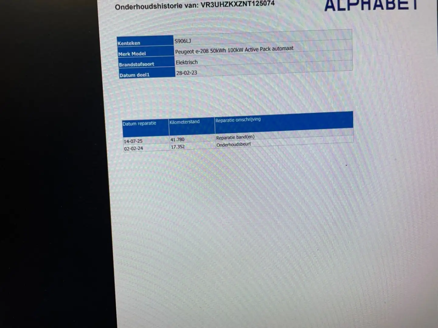 Peugeot e-208 Active Pack 50 kWh - Carplay, Navi, Cruise Gris - 2