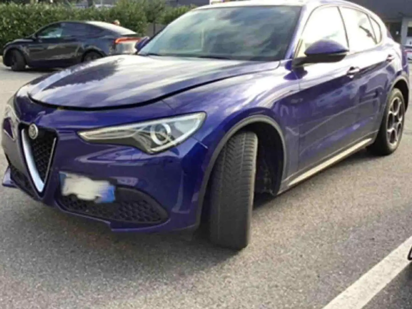 Alfa Romeo Stelvio 2.2 TD 160Cv AT8 TETTO A PINZA GIALLA CERCHIO 19 Blu/Azzurro - 1