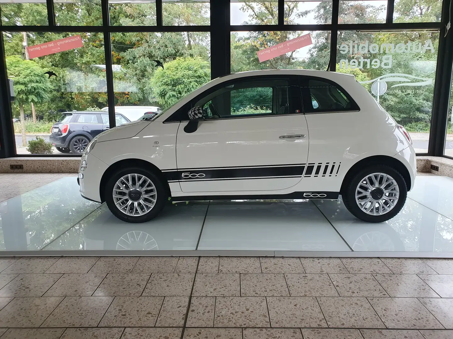 Fiat 500 Lounge, LM-Felgen, PDC, Klima, Zierstreifen, ect. Blanc - 2