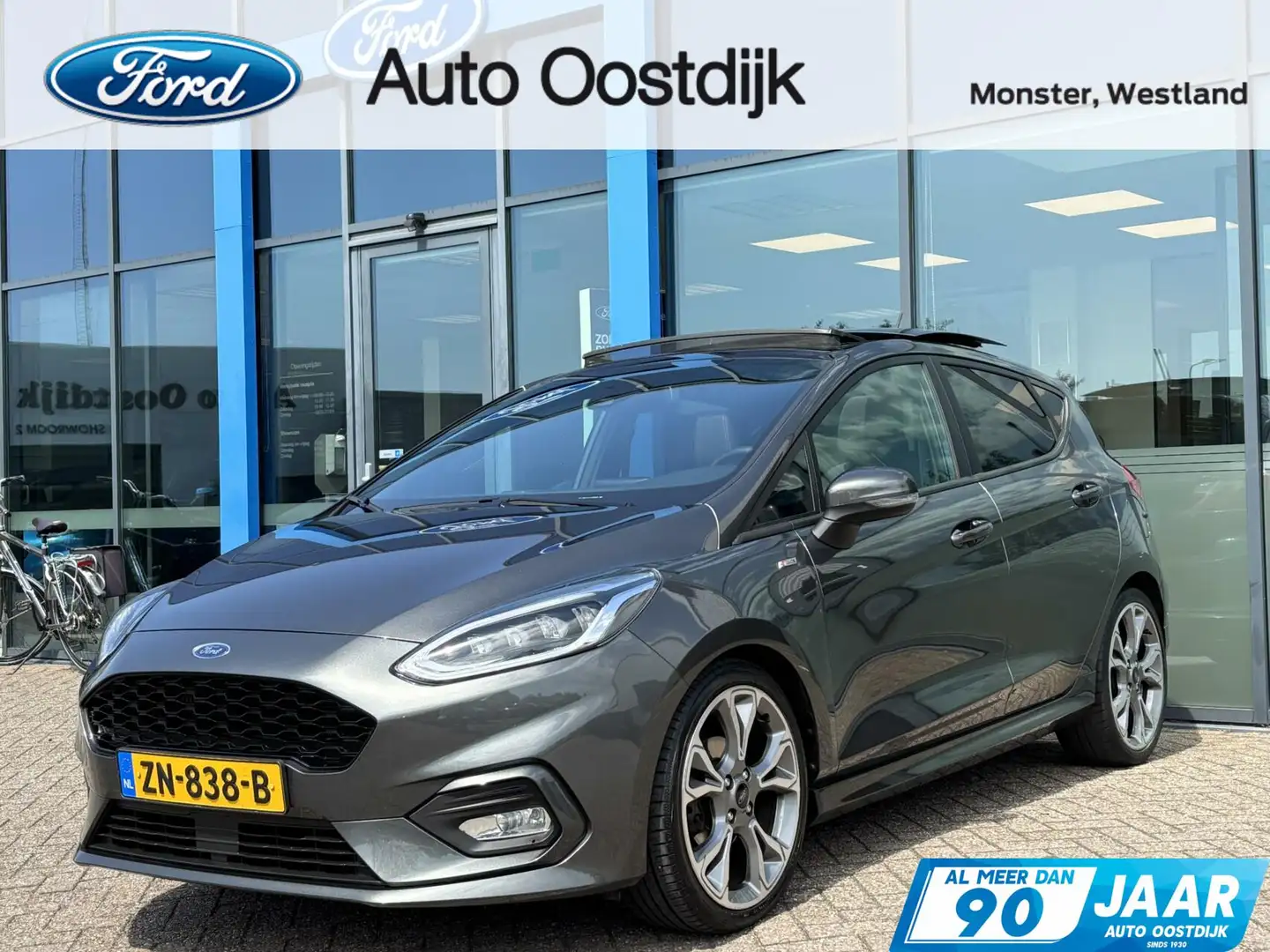 Ford Fiesta 1.0 EcoBoost ST-Line 100PK Winterpack Panodak Crui Grijs - 1
