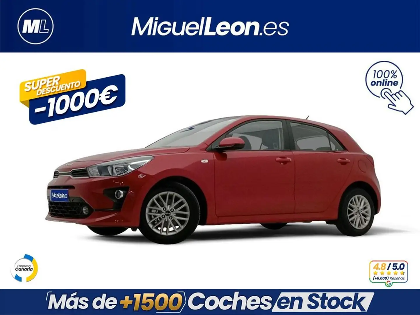Kia Rio 1.0 TGDI 100CV ACTIVE Rojo - 1