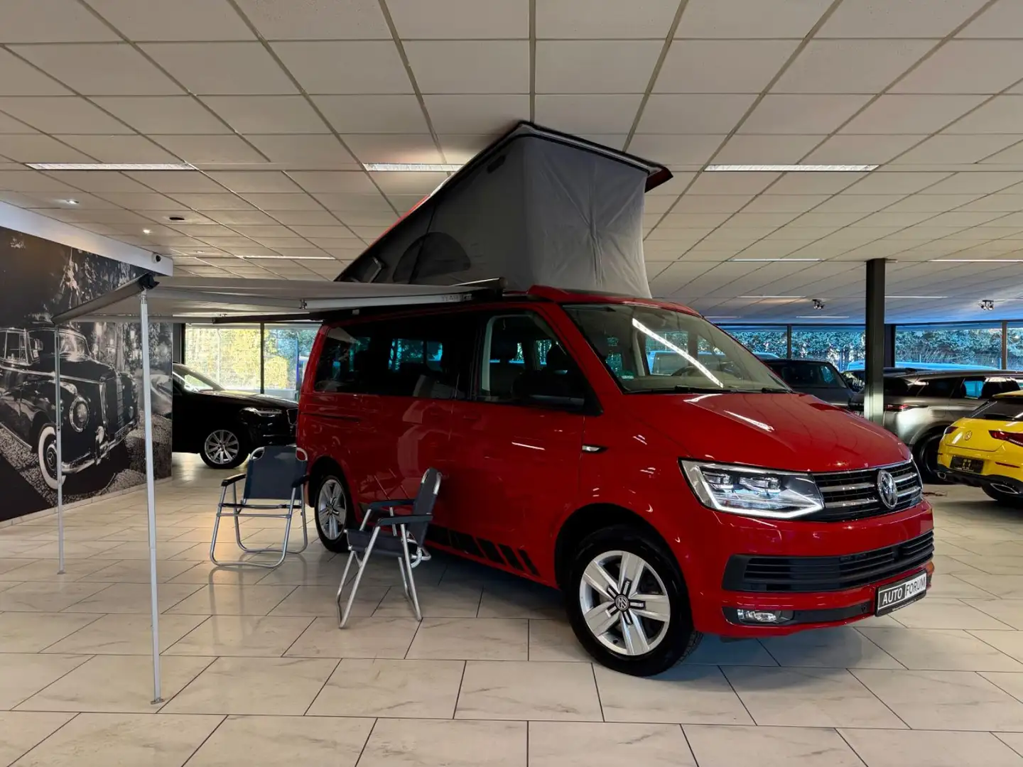 Volkswagen T6 California 2.0 TDI BEACH 6STZ AHK STNDHZG LED Rot - 2