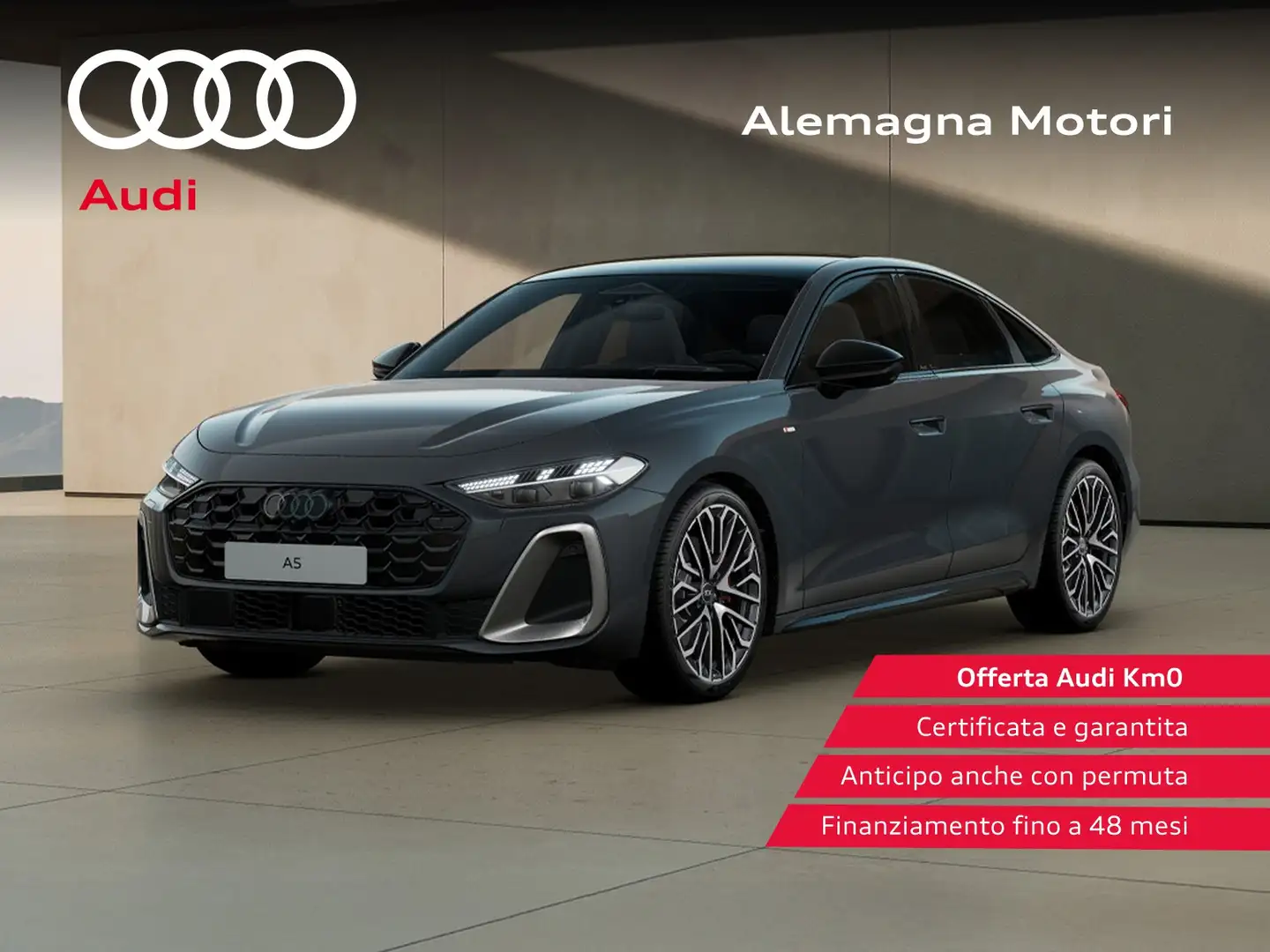 Audi A5 berlina 2.0 tdi mhev+ s line edition quattro 204cv Grigio - 1