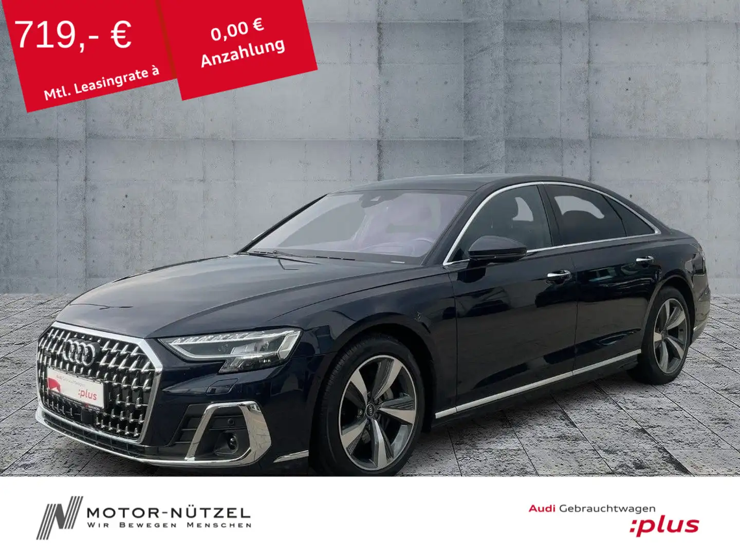 Audi A8 50 TDI QU MATRIX+AIR+HuD+B&O+ACC+PANO+360° Blau - 1