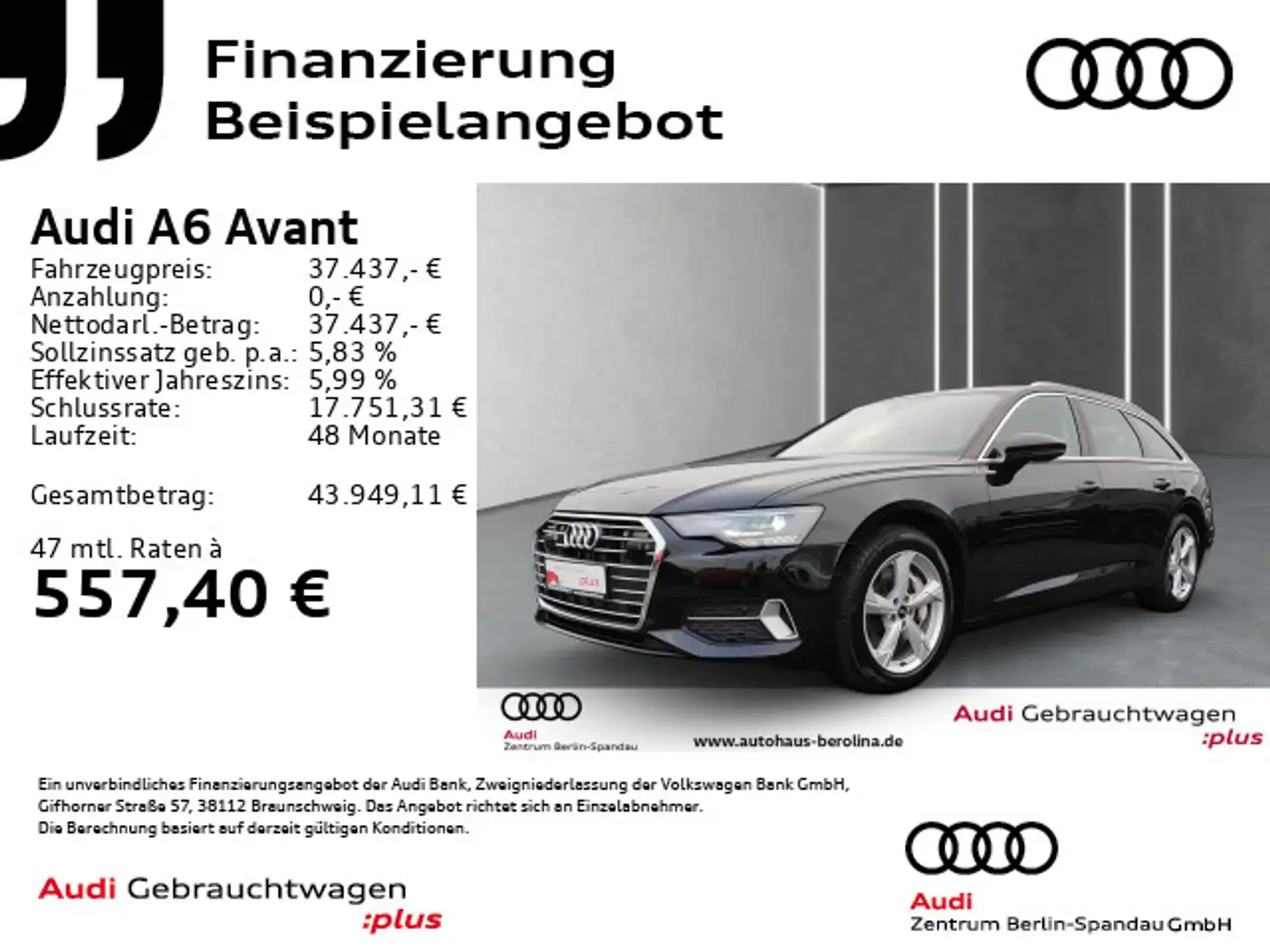 Audi A6 50 TFSI e qu. Sport S tronic *TOUR*SHZ* Schwarz - 1