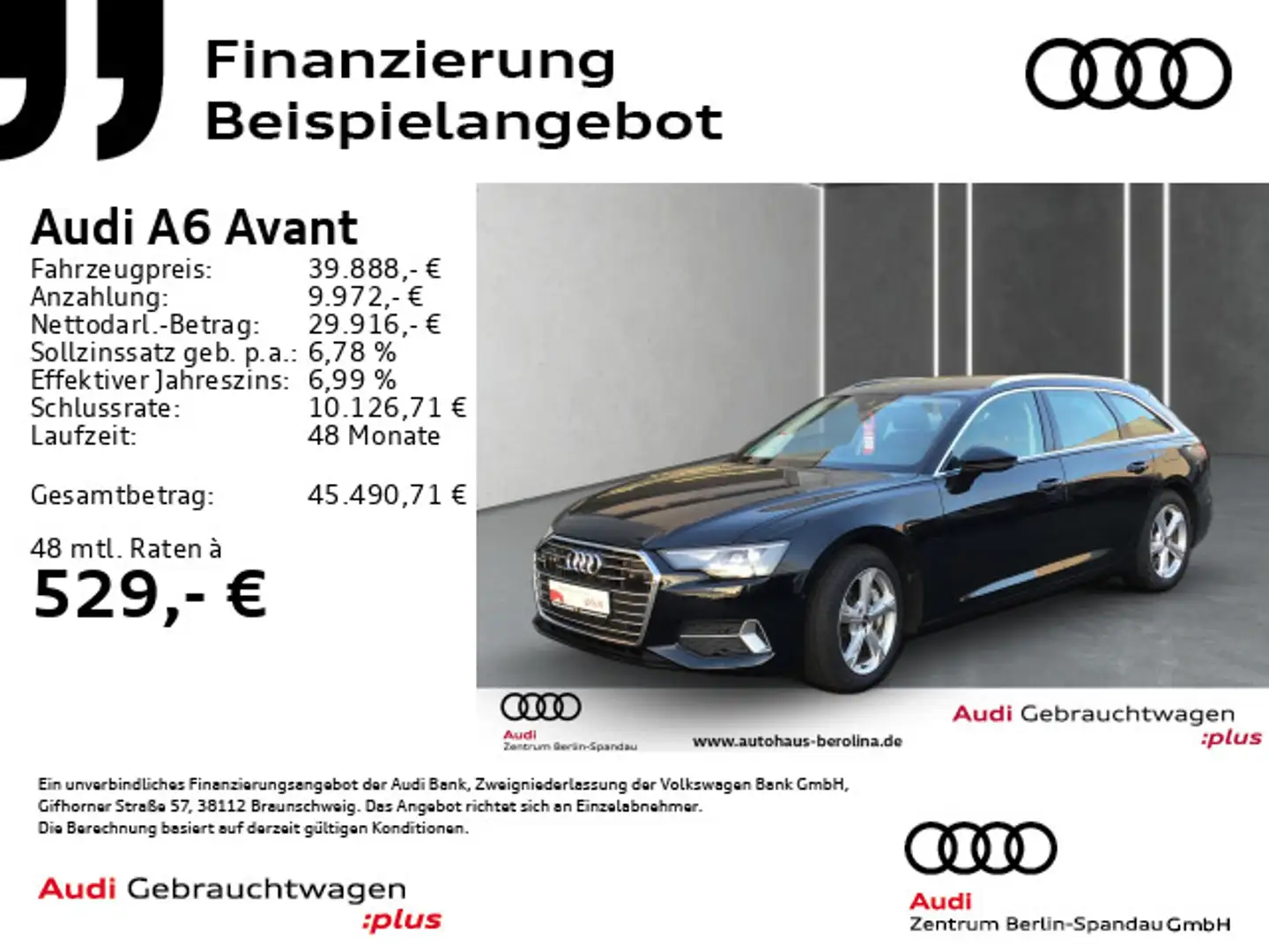 Audi A6 50 TFSI e qu. Sport S tronic *TOUR*SHZ* Schwarz - 1